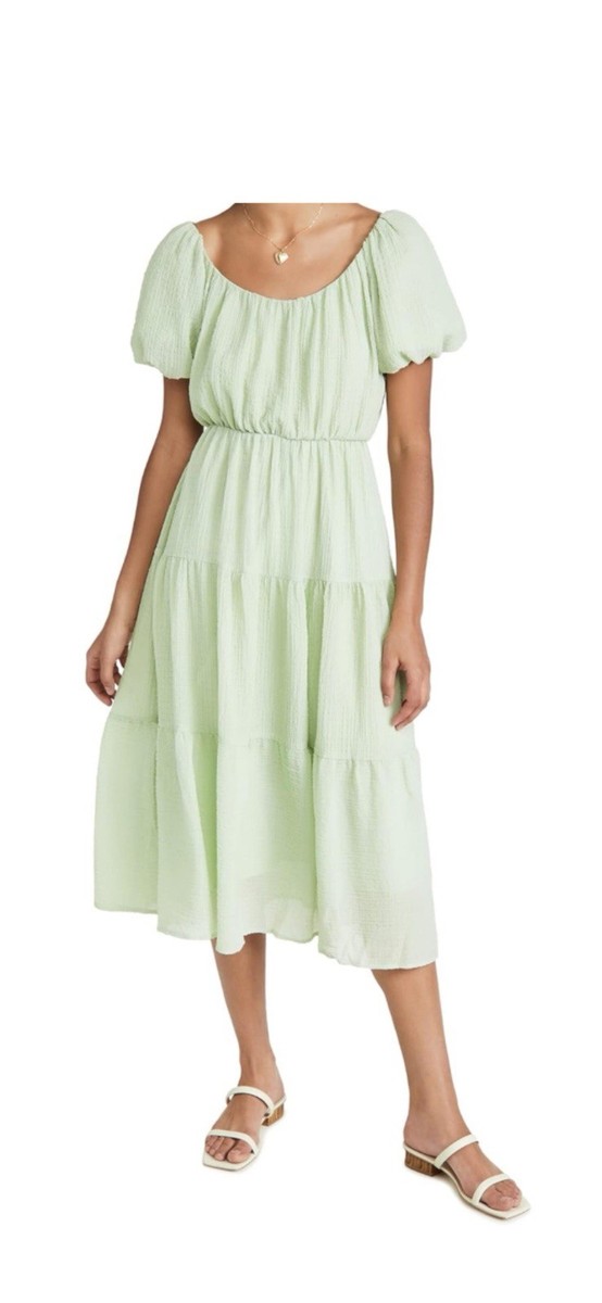 ASTR the Label | Smocked Tiered Maxi Dress | Size S | Sage ASTR the Label | Smocked Tiered Maxi Dress | Size S | Sage