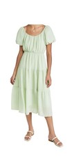 ASTR the Label Smocked Tiered Maxi Dress In Sage Green Women’s Sz S EXCELLENT!