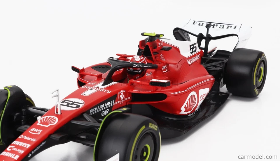 BBURAGO FERRARI SF-23 LAS VEGAS N55 C. SAINZ – 18-16812S(L) SCALA 1:18 - Immagine 4 di 4