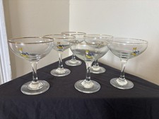SET OF SIX RETRO 1960/70s 'BABYCHAM' GLASSES