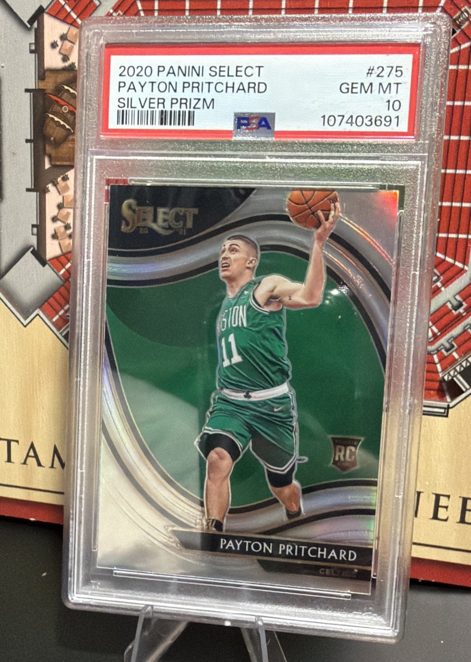 2020 Select Courtside #275 Payton Pritchard RC Silver Prizm PSA 10 GEM Low Pop 9