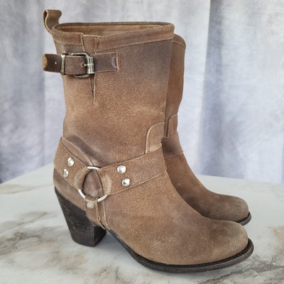 Matisse Suede Harness Boots Women's Size 8 Tan