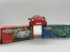 THE CHEVRON CARS LOT SET OF 3 Vintage 1996 Wendy Wagon Sam Sedan Tony Turbo NIB