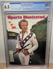 Evel Knievel Sports Illustrated CGC 6.5 OW/W Only Cover Rare 9/2/74