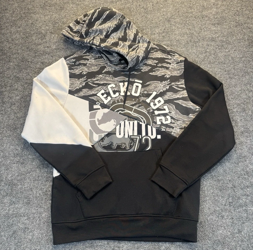 Ecko Unltd Men’s 3-in-1 Hoodie Vest Jacket Lot Size M & L Black Gray - Image 3 of 4