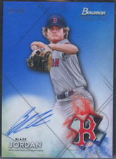 2021 Bowman Sterling Blaze Jordan Prospect Auto Blue Refractor #/25 Red Sox