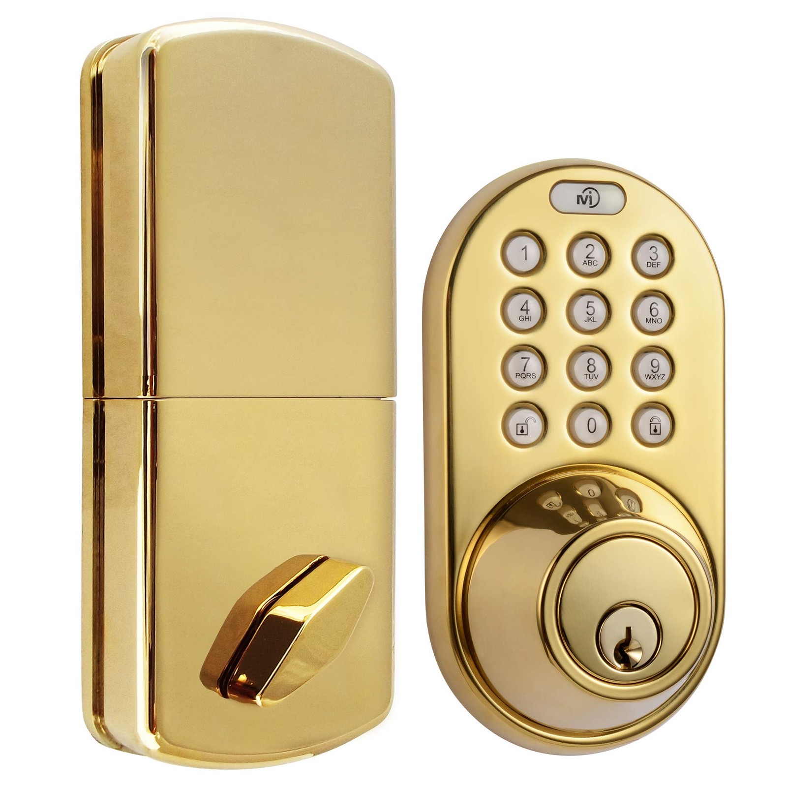 DF02P Keyless Entry Digital Deadbolt Lock with Keypad Smart Security for Doors-image