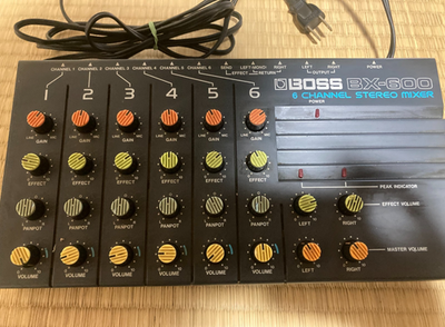 Boss BX-600 - 6 Channel Stereo Mixer Tested Work From Japan | eBay