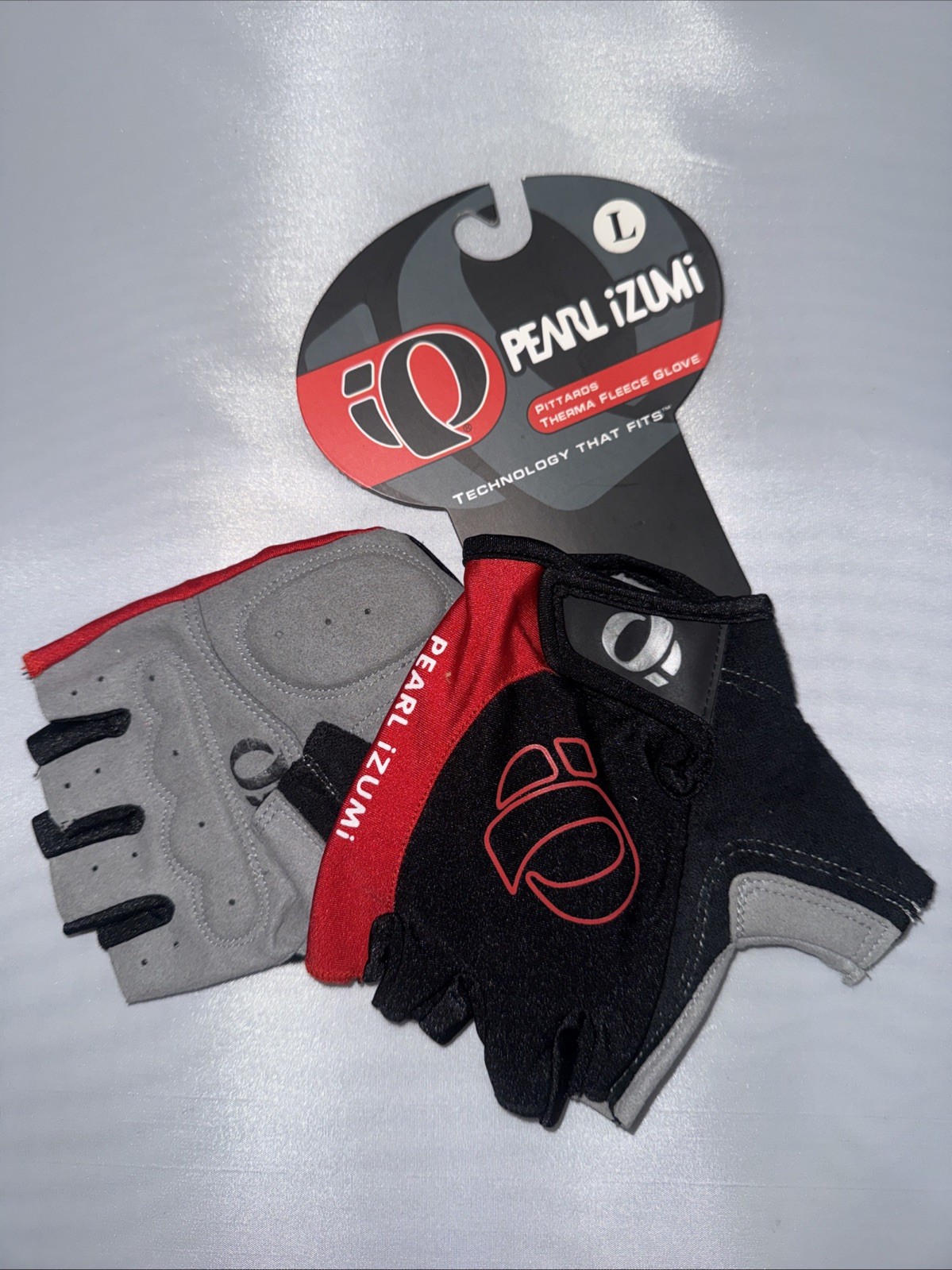 Pearl Izumi Unisex Cycling Half Finger Gloves LARGE anti-slip Bike Gloves RED