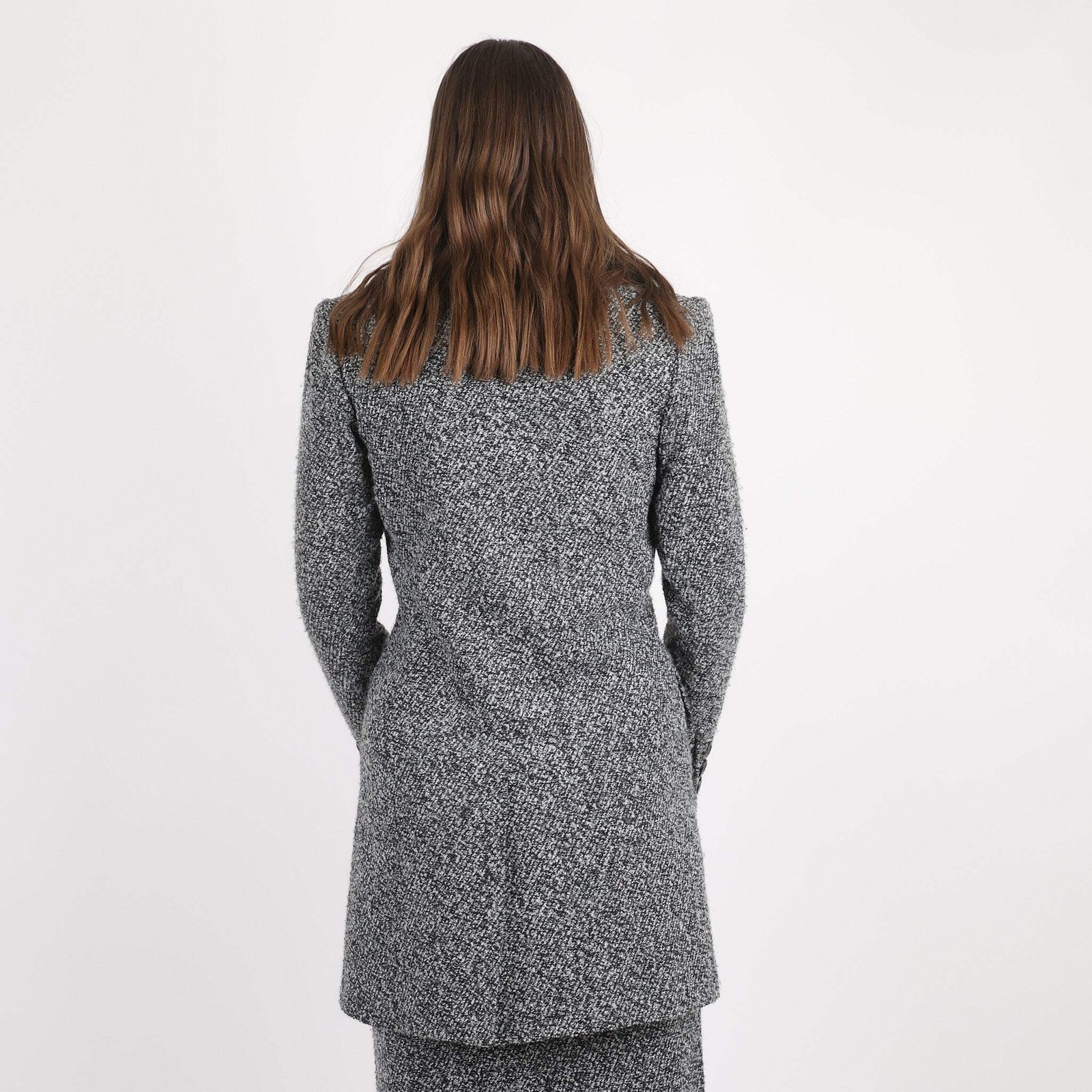 Giacca nera Saint Laurent taglia UK 8