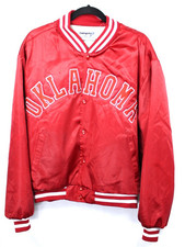 Oklahoma Sooners OU Swingster Brand Satin Bomber Jacket USA Size XL Vintage 80's