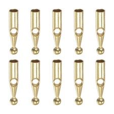 10pcs Umbrella Tail Beads Metal 3mm Dia for Folding Umbrella Cover Golden