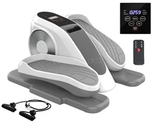 12Speed Under Desk Elliptical Machine Leg Exerciser For Home With Remote Control