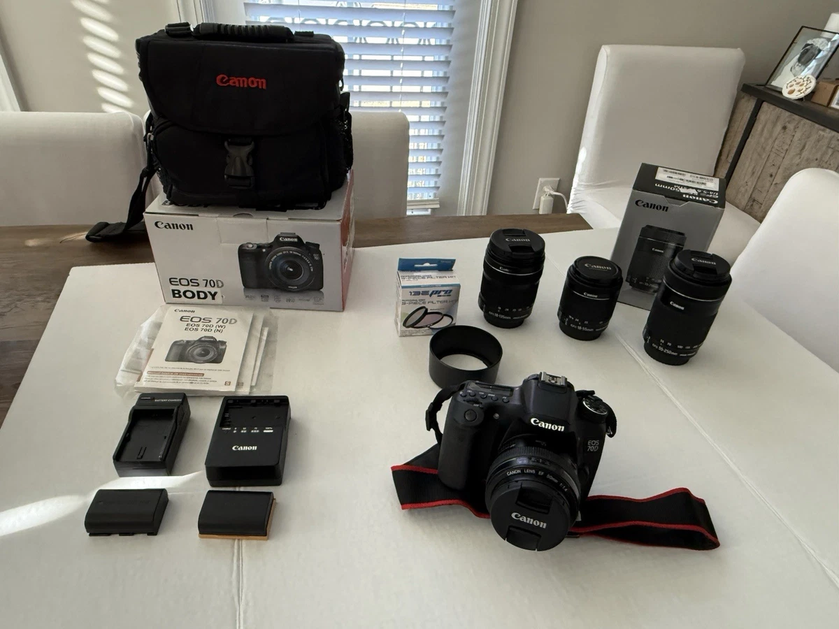 Canon EOS 70D Digital Cameras with Built - in Flash for Sale