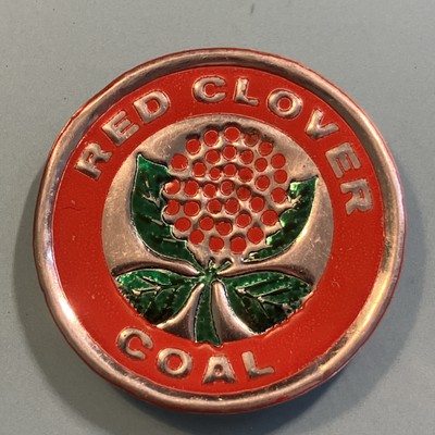 COAL MINE SCATTER TAG TRADE NAME ''RED CLOVER'' USED BY CONSOL COAL  IN HARLAN CO