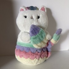 FAO Schwarz Glow Brights Toy Plush LED with Sound Meowmaid 12" Stuffed Animal