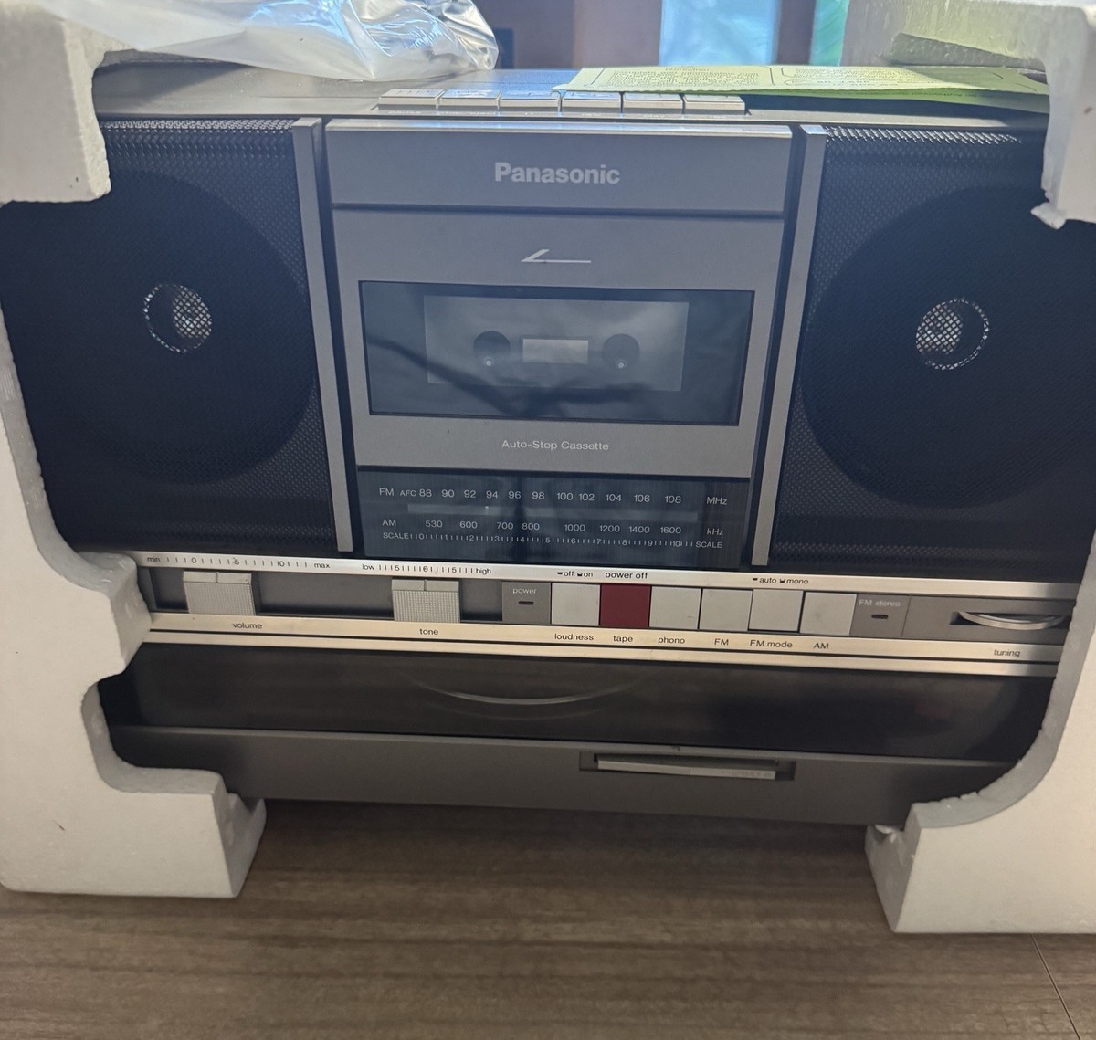 NEW Panasonic SG-J500 AM FM Radio Cassette Record Player Boombox