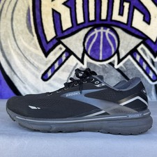 Size 12 - Men s Brooks Ghost 15 Running Shoes Triple Black 1103932E020