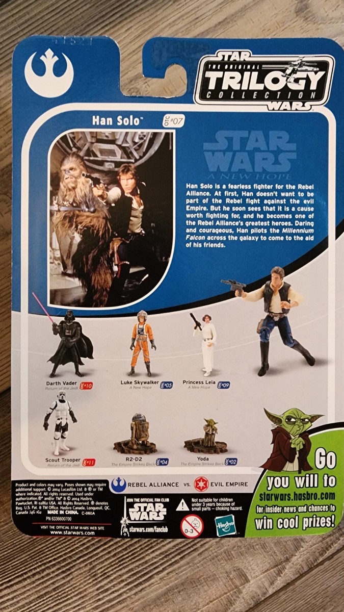 スターウォーズ　トリロジーコレクション33 Star Wars Original Trilogy Collection 3 3/4 figures - You choose