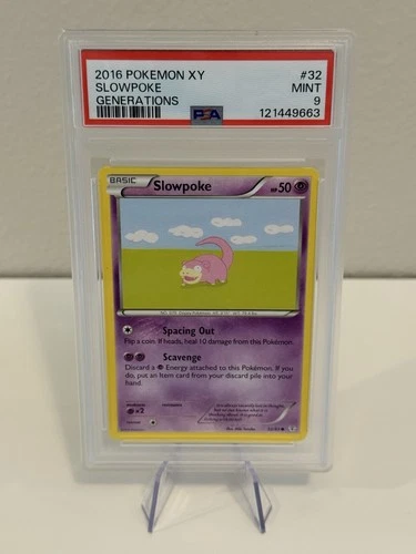 Slowpoke PSA 9 #32/83 Common Pokémon Generations 2016