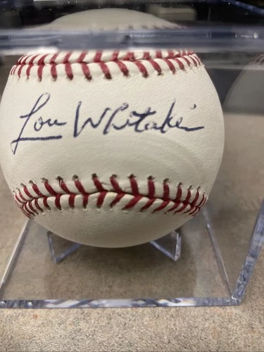Lou Whitaker Autographed Signed AL Baseball Detroit Tigers