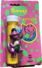 The Lyons Group PBS Kids Barney Flashlight Vintage 1992-1993 New & Sealed