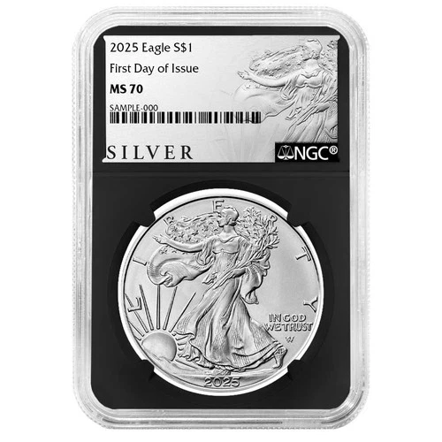 2025 $1 American Silver Eagle NGC MS70 FDI ALS Label Retro Core