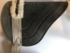 Champion Brand Deluxe Suede, Wool & Leather Bareback Saddle Horse Pad Adult Size
