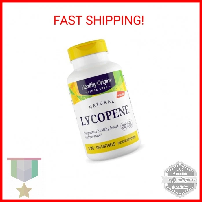 Healthy Origins Licopeno 15 mg (Natural, Sin OGM, Sin Gluten, Soporte para la Piel, Pro Foto 2 de 2