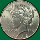 1935 Peace Dollar Brilliant Uncirculated BU Coin #42045