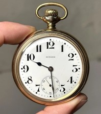  Antique Howard 21j 16s Grade Series 11 Model E Men's Pocket Watch Gold Runs  