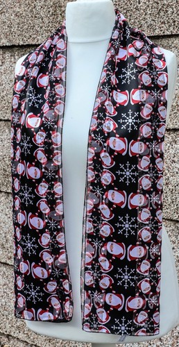 Bufanda de Navidad Fiestas Copos de Nieve Estampado muñeco de nieve Bufanda Chal Envolvente - Nuevo  - Imagen 55 de 62