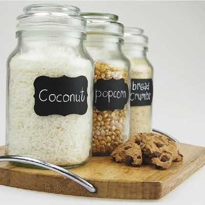 Food Container Labels Blackboard Bottle Jar Stickers Home Kitchen