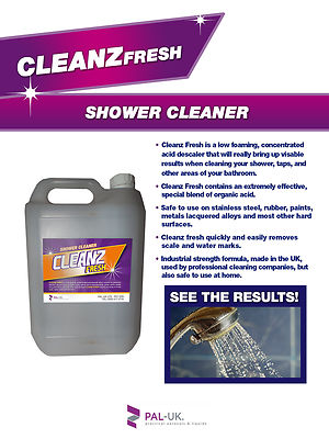 Pal-Uk Bath Shower Power Cleaner Showers Glass Spray Soap Limescale ...