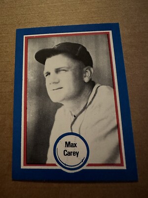 1976 Shakey's Pizza #85 Max Carey Pittsburgh Pirates NMT MINT RARE HOF MLB