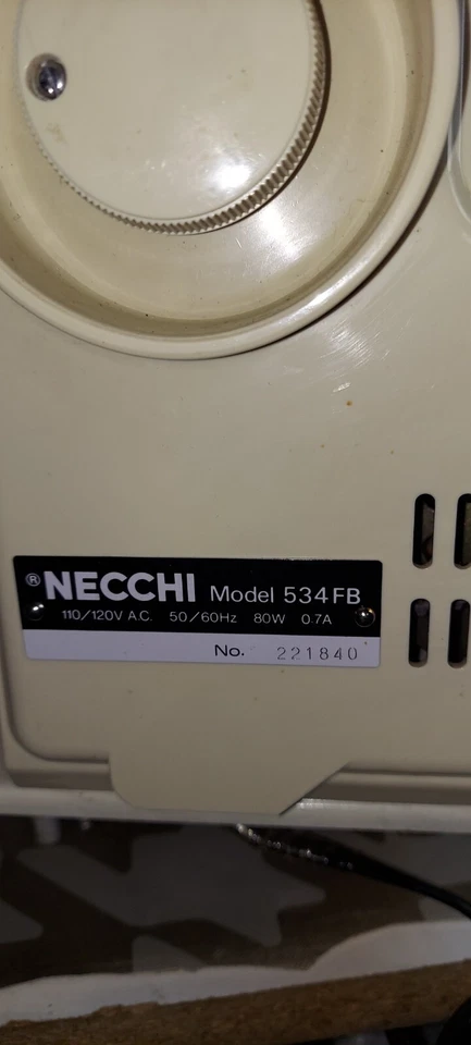 Denim Canvas Lace Sewing Machine With Pedal SERVICED - Image 2 of 4