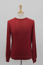 NWT 2395 Brunello Cucinelli Men Cashmere-Silk Knit Crewneck Sweater 50/40US A242