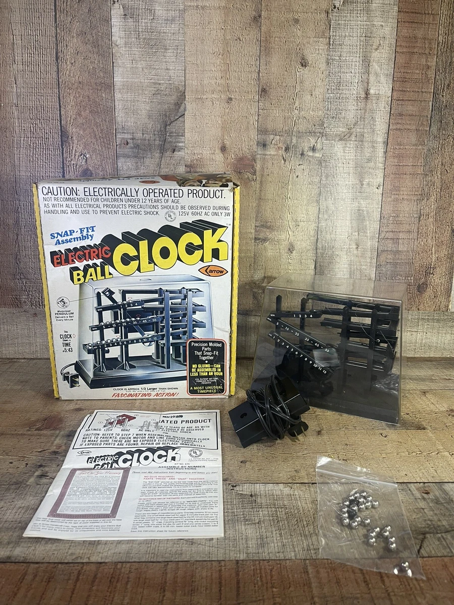 Vintage Arrow Electric Ball Clock Kit 1978 Vintage & Antique Toys
