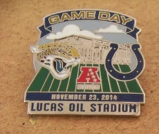 2014 Game Day Jaguars Colts pin Lucas Oil Stad Jacksonville Indianapolis c44409