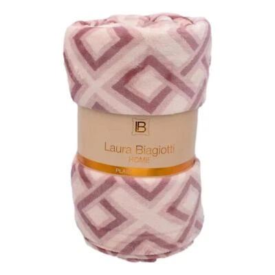Coperta plaid pile calda morbida invernale letto matrimoniale Laura Biagiotti