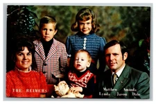 Vintage 1960's Postcard Mid Century Couple on Religious Mission in Africa