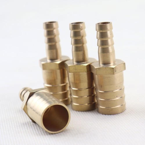 4 piezas (10 mm X 18 mm) 3/8" a 11/16" Unión Manguera Barba Latón Montaje Gas Combustible Barco Reductor - Imagen 5 de 5