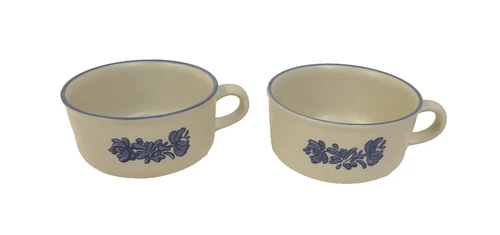 Pfaltzgraff Yorktowne Stoneware Set 2 Soup Chili Mugs #280