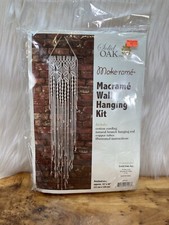Make-rame Macrame Wall Hanging Kit 10x48 Natural Cotton Copper Accents