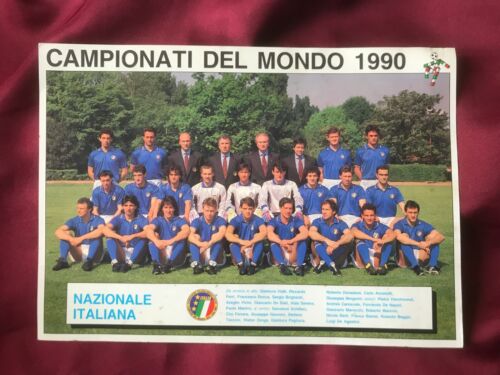 Nationalmannschaft ITALIEN-offizielle Karte-AK-WM 1990-Mannschaftskarte-Teamfoto