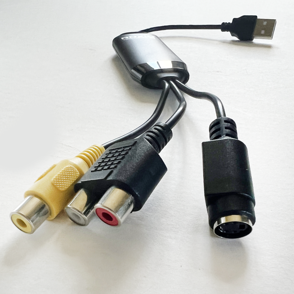 Bundle Roxio VHS DVD or Digital Converter For Mac +USB Audio Video