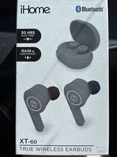 iHome XT-60 True Wireless Earbuds Gray