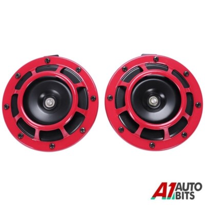 2X 115dB Super Zweifarbig Auto Gitter Klaxon Hupe Für Subaru Impreza Wrx Evo 12V