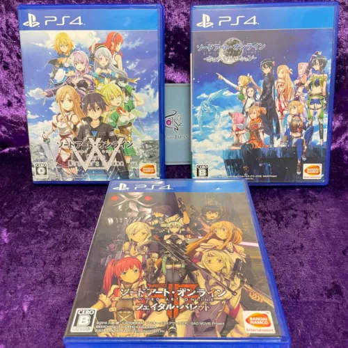 PS4 Lot 3 Sword Art Online Fatal Bullet & Hollow Realization & SAO Director's ED