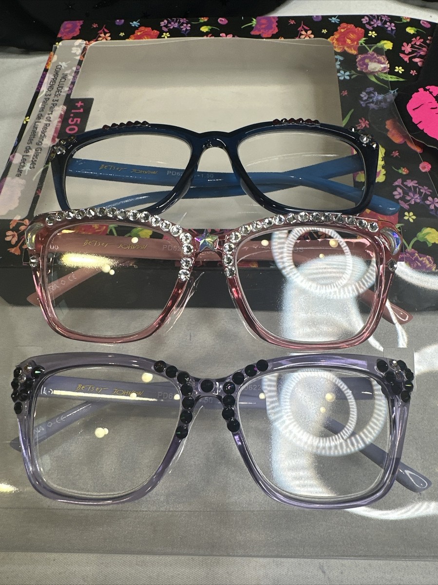 Betsey Johnson Reading Glasses 1.5 Custom Swarovski Design  display picture 1